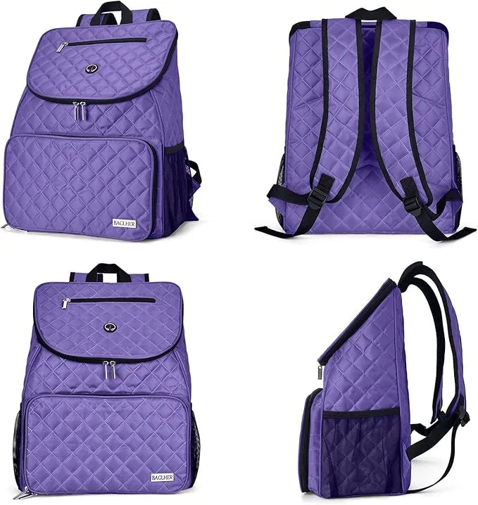 BAGLHER Dog Travel Bag Airline Approved Pet Supplies Backpack, Dog Travel Backpack with 2 Silicone Collapsible Bowls and 2...