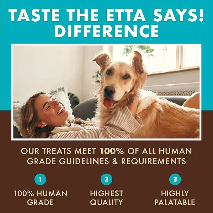 etta says! Meat Treats for Dogs – Turkey & Bacon – Made in The USA, Human Grade, No Added Hormones, No Nitrates or Nitrite...