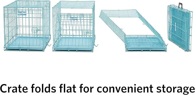 MidWest Homes for Pets iCrate Dog Crate Starter Kit | 24-Inch Dog Crate Kit Ideal for Small Dog Breeds (Weighing 13-25 Pou...
