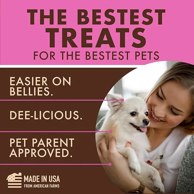 etta says! Pork + Bacon Snack Bars - Premium All Natural Meat Treats for Dogs - Human Grade - Made in The USA (6 Count Pac...