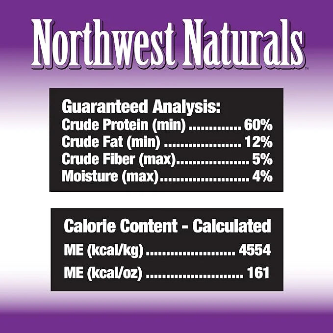 Northwest Naturals Raw Rewards Freeze-Dried Pork Heart Treats for Dogs and Cats - Bite-Sized Pieces - Healthy, 1 Ingredien...