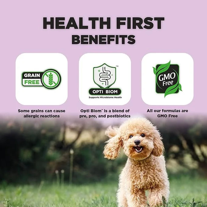 Nature's HUG Dry Dog Food, for Adult-Toy & Small Breeds, 5 lb. Bag, Chicken Flavor Plant-Based Protein Vegetarian Kibble, ...