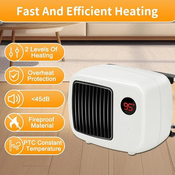 Rypet Dog House Heater with Thermostat, 200W/400W Safe Heater for Dog House Outdoor with 6 Ft Anti Chew Cord, Wall Mounted...