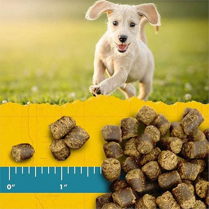 (4 Pack) Zuke Puppy Naturals Training Dog Treats Crafted in The USA, Salmon and Lamb 5oz with 10ct Pet Wipes 5 Piece Set -...