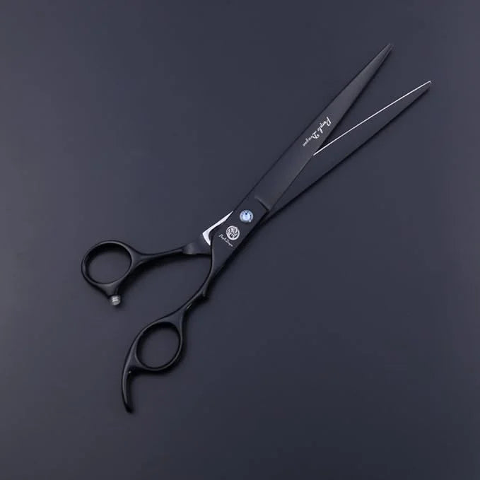 Purple Dragon 8.0 inch Professional Dog Grooming Hair Cutting Scissor &Curved Scissor&Chunker Shear Kit with Bag - for Pet...