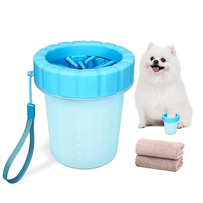 Qianruida Dog Paw Cleaner Cup, Soft Silicone, Portable, Easy to Clean, Removes Mud and Dirt, Grooming Accessory for Home, ...