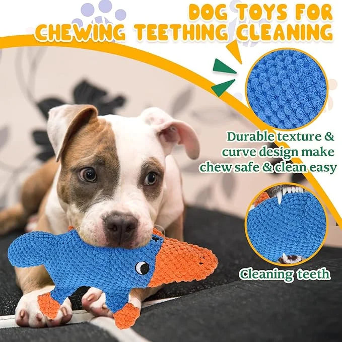 Vitscan Squeaky Dog Toys for Aggressive Chewers Large Breed, Large Dog Toys for Big Dogs, Stuffed Platypus Tough Plush Dog...
