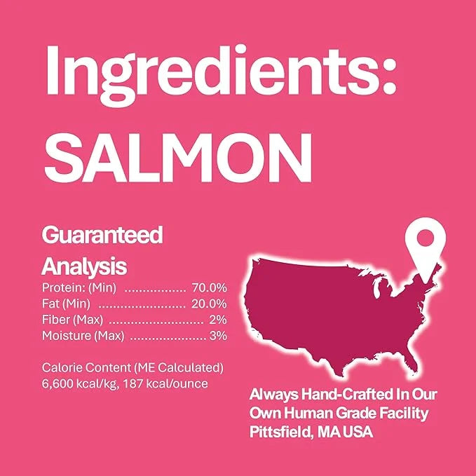 Whole Life Pet Just One Salmon Dog and Cat Value Packs - Human Grade, Freeze Dried, One Ingredient - Protein Rich, Grain F...
