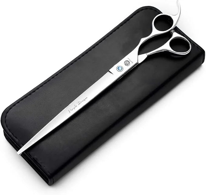 Purple Dragon 4“/5"/5.5"/6"/6.5"/7"/7.5"/8"/9"/10" Sharp Edge Salon Hair Cutting Shears - Pet/Dog Grooming Scissors with B...