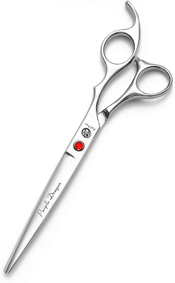 Purple Dragon 4“/5"/5.5"/6"/6.5"/7"/7.5"/8"/9"/10" Sharp Edge Salon Hair Cutting Shears - Pet/Dog Grooming Scissors with B...