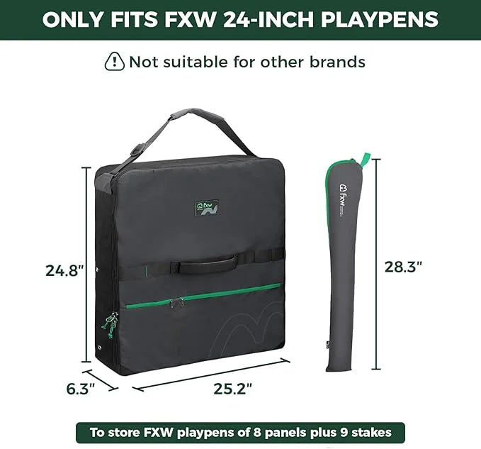 FXW Specialized Dog Playpen Storage Bag (Not Suitable for Other Brands), Designed for RV Trips, Fits 24" H 8 Panels and 9 ...