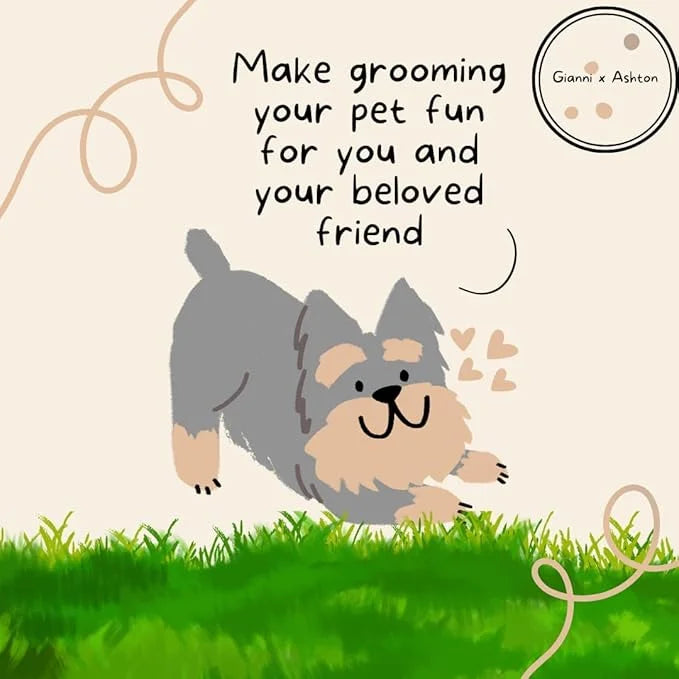 1 Dog Grooming Brush & 1 Dog Bath Shampoo Brush Set - Colors Chosen at Random - Product Image