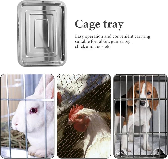 BESPORTBLE Heavy Duty Replacement Dog Crate Pan - Chew-Resistant Metal Tray for Pet Kennels Durable Floor Protection Easy ...