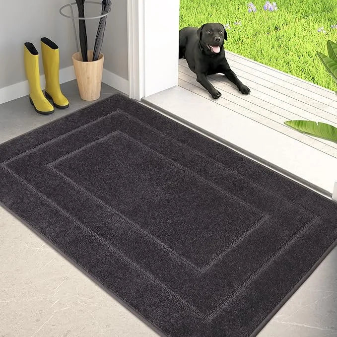 PURRUGS Dirt Trapper Door Mat 34" x 59.5", Non-Slip/Skid Machine Washable Entryway Area Rug, Dog Door Mat, Super Absorbent...