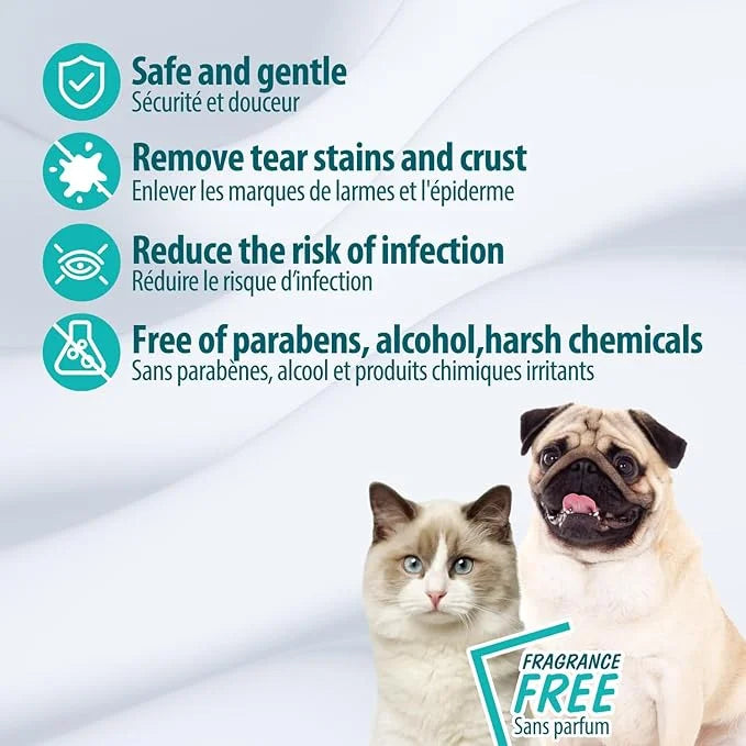 ALL FOR PAWS Pet Wipes - Coconut Vanilla Scent, 100 Wipes (4 Packs) | Ideal for Cats and Dogs, All-Over Clean with Natural...