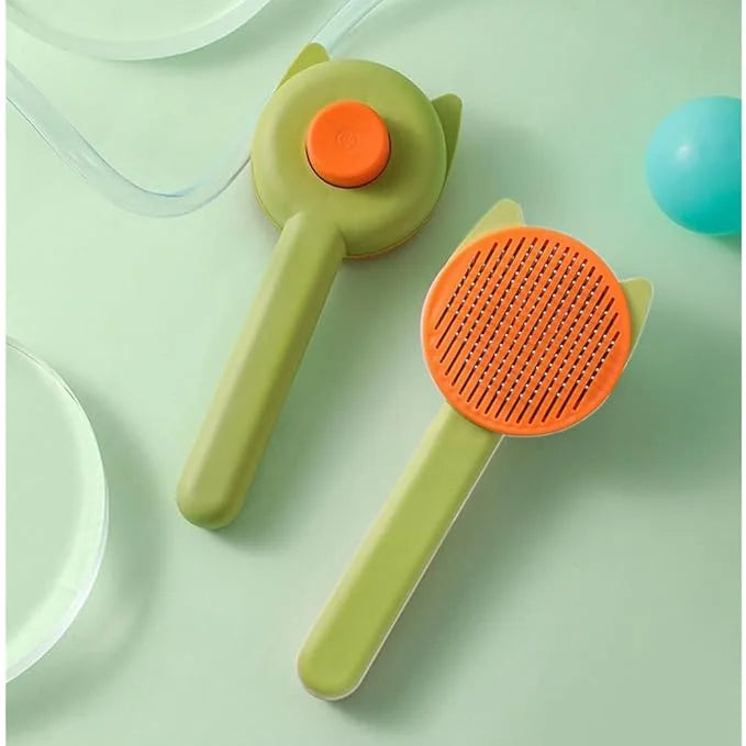 1 PCS Cat Brush Professional Cat Grooming Brush Cat Comb Dog Brush Dog Grooming Brush Pet Brush Tool with Cleaning Button ...