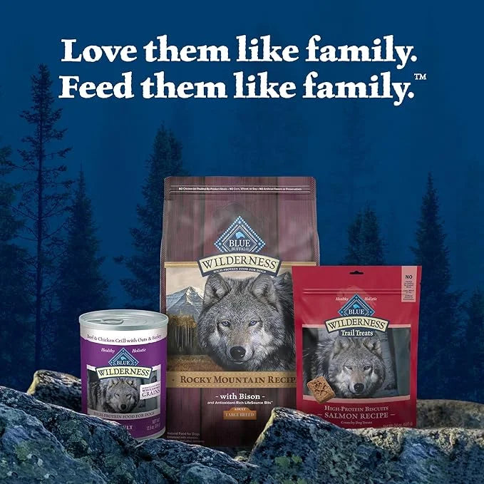Blue Buffalo Wilderness Rocky Mountain Recipe High-Protein Large Breed Adult Dry Dog Food, Made in The USA with Natural In...