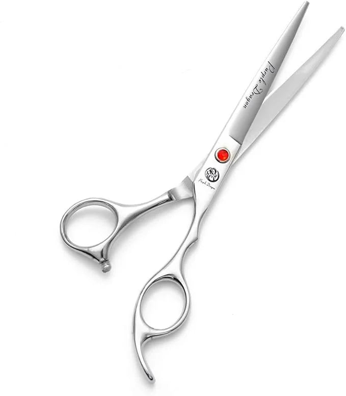Purple Dragon 4“/5"/5.5"/6"/6.5"/7"/7.5"/8"/9"/10" Sharp Edge Salon Hair Cutting Shears - Pet/Dog Grooming Scissors with B...