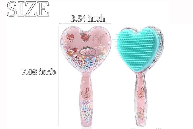 Heart-Shaped Puppy Brush , Soft Dog Brush - Gentle Grooming Brush for Small Dogs, Perfect for Yorkie, Shih Tzu, Maltipoo ,...