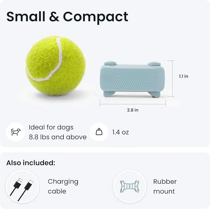 Tractive GPS Dog Tracker (2025 Release) | Real-time Pet Location Tracker | Health & Wellness Alerts | Virtual Fence for Do...