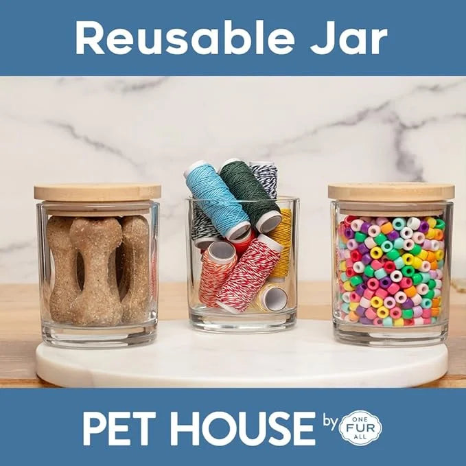 One Fur All Value Pack - Pet Friendly Candles, Room Spray and Car Air Freshener, Long Lasting Plant-Based Pet Odor Candles...