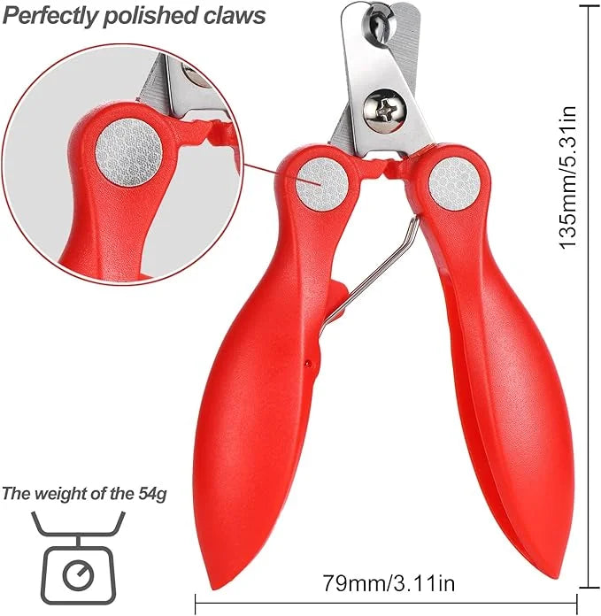 2 Pack Professional Dog Nail Trimmer, Safety Guard Pet Nail Clipper for Dogs, Sharp Pet Nail Trimmer with Nail File, Claw ...