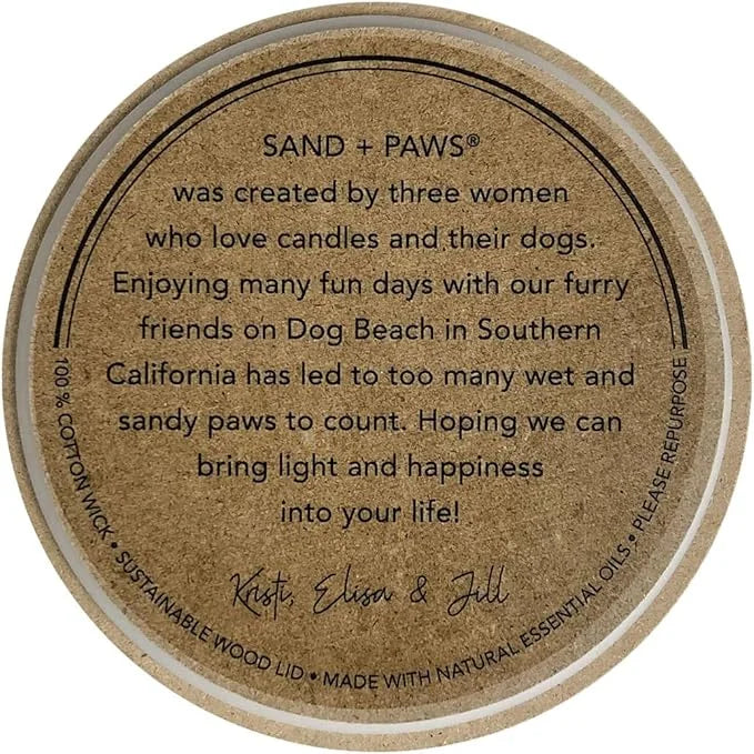 Sand + Paws Scented Candle - Tahitian Vanilla –Luxurious Air Freshening Jar Candles Neutralize pet Odors and Enhance Home ...