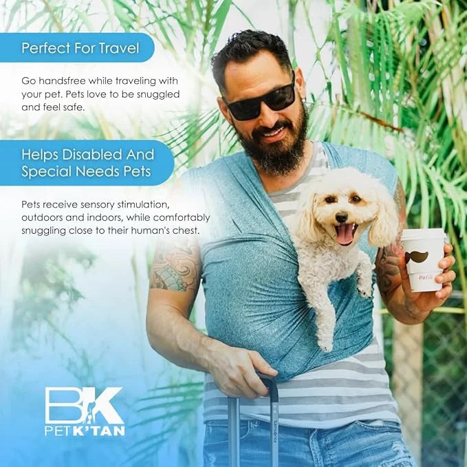 Pet K'tan Dog Sling Carrier: Hands Free for Small & Medium Dogs - #1 Pet Travel Accessory & Gift -Bond with New Puppy- Saf...