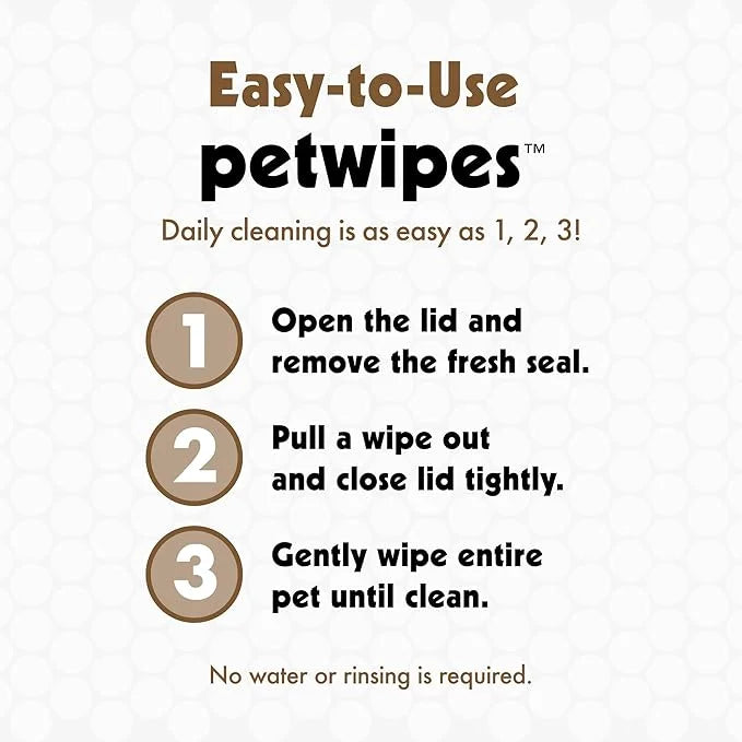 Petkin Mega Valu-Pak Pet Wipes, 500 Total Wipes - Oatmeal Pet Wipes for Dogs and Cats - for Face, Paws, Ears, and Body - S...