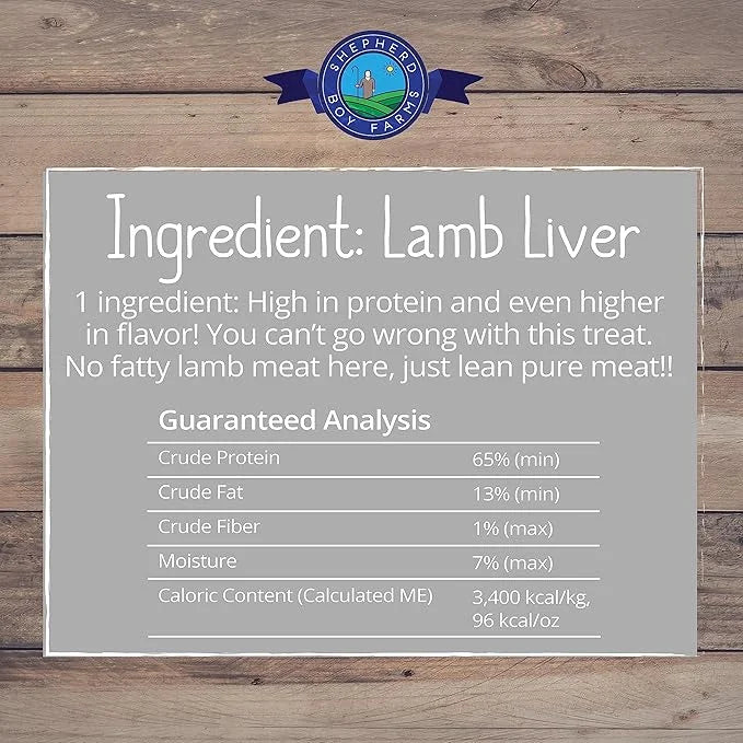 Freeze Dried Dog and Cat Treats, Lamb Liver, All Natural Single Ingredient Freeze-Dried Dog Treat & Dog Snacks, Made in US...