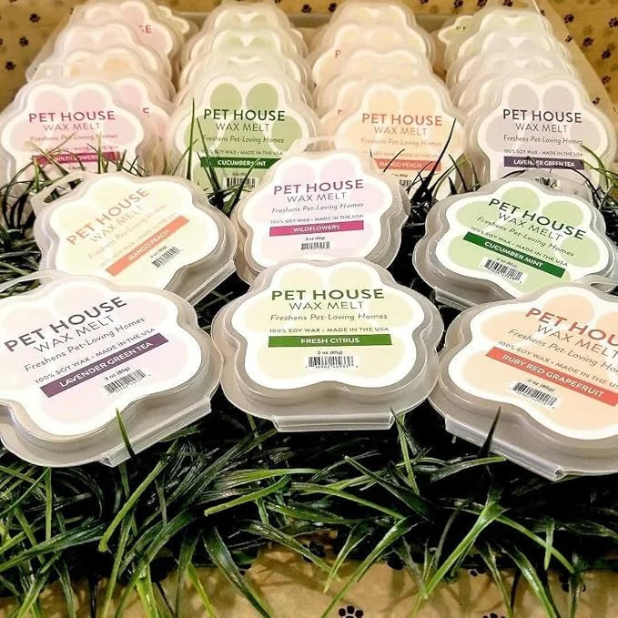One Fur All 100% Natural Soy Wax Melts in 20+ Fragrances, Pack of 2 by Pet House - Long Lasting Pet Odor Eliminating Wax M...
