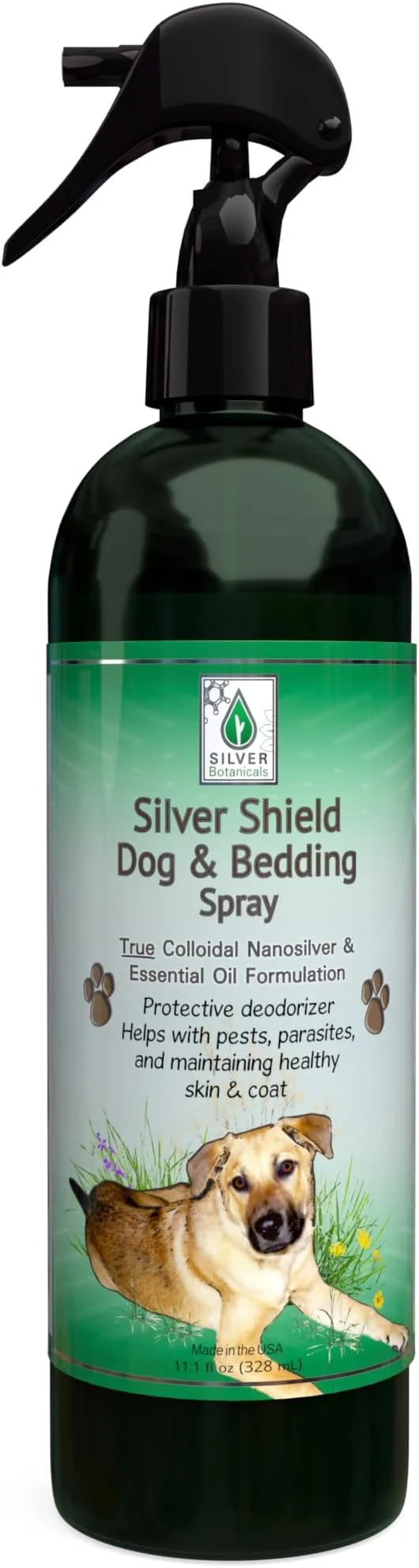 Silver Shield Dog & Bedding Spray | All Natural Colloidal Silver Dog Hygiene Spray - Product Image
