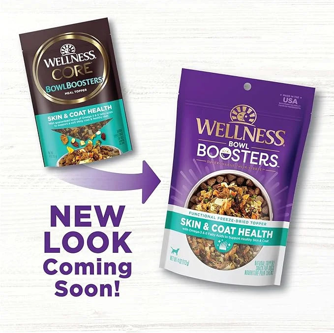Wellness CORE Bowl Boosters Skin & Coat Dog Food Topper, 4 Ounce Bag (Pack of 2) - Product Image