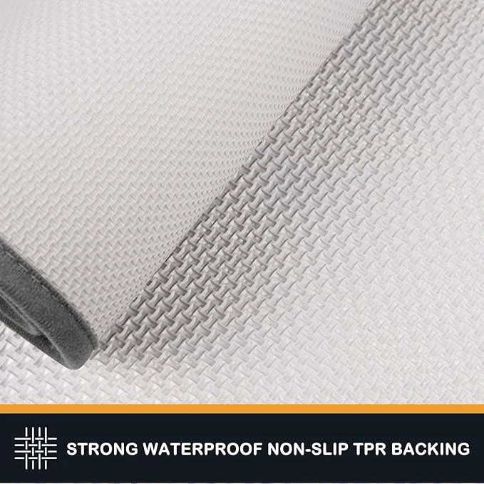 PURRUGS Dirt Trapper Door Mat 32" x 70", Non-Slip/Skid Machine Washable Entryway Rug, Dog Door Mat, Super Absorbent Welcom...