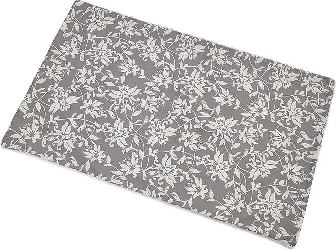 MidWest Homes for Pets Quiet Time Reversible Crate Pan Cover 36' Gray Floral/Fleece - Product Image