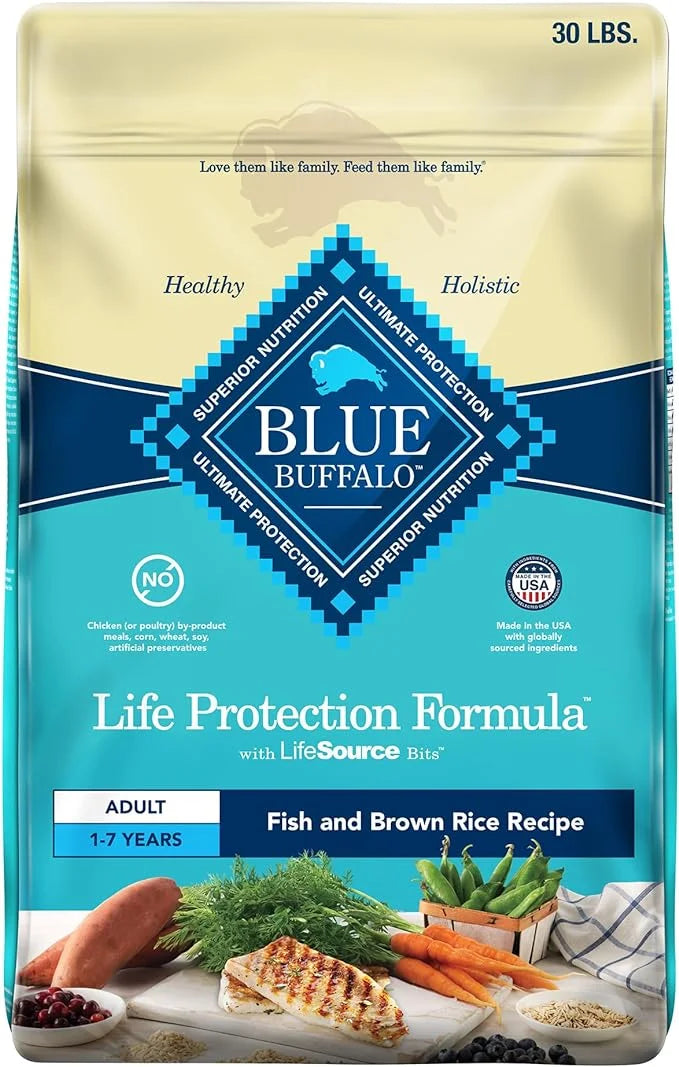 Blue Buffalo Life Protection Formula Adult Dry Dog Food, Helps Build and Maintain Strong Muscles, Made with Natural Ingred...