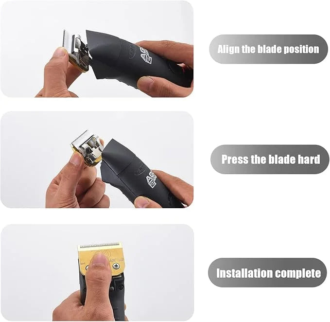 2 Packs #15 Clipper Blade Dog Grooming Compatible with Wahl/Oster Dog Clippers 3/64" 1.2mm Cut Length(Gold) - Product Image