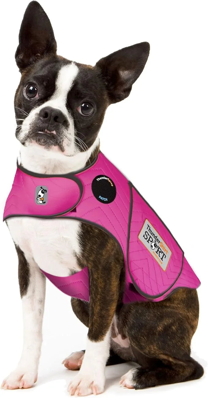 ThunderShirt for Dogs, X Small, Fuchsia Sport - Dog Anxiety Relief Calming Vest - Product Image