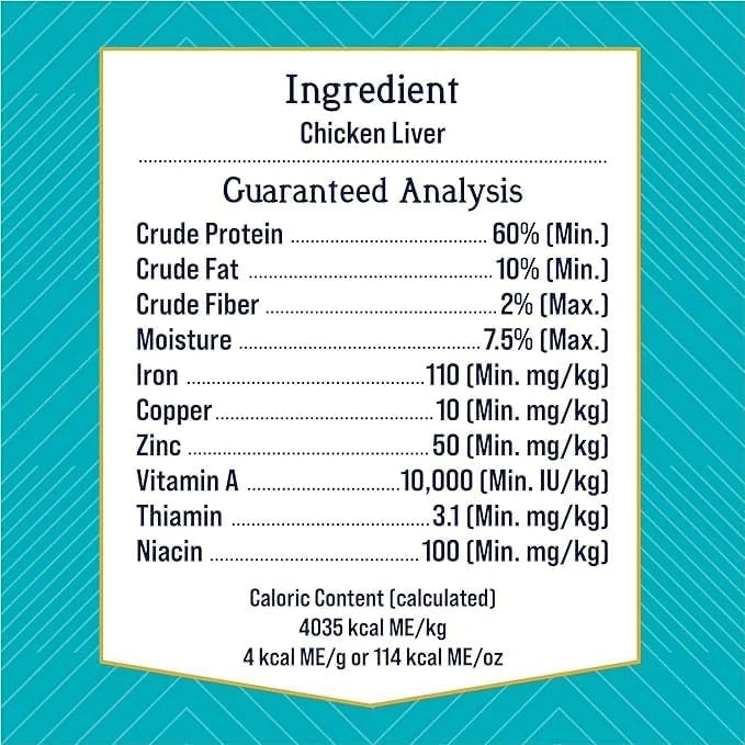 Stewart Chicken Liver Freeze Dried Dog Treats and Supper Sprinkles, Resealable Containers, Grain Free & Gluten Free, Singl...