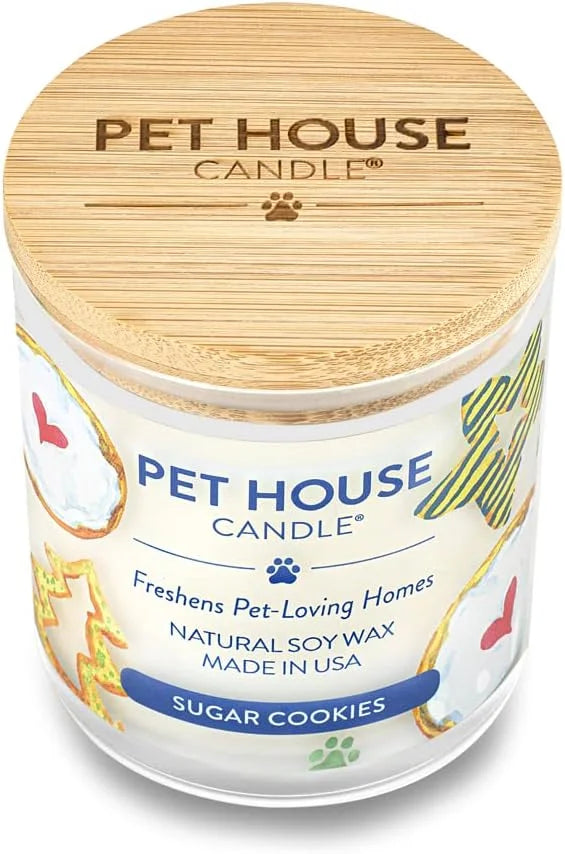 One Fur All Pet House Scented Candle, 9 OZ Glass Jar, 100% Plant-Based Soy Candle with a Cotton Wick, Clean Burning, Long ...