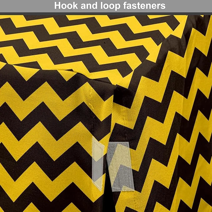 Lunarable Chevron Dog Crate Cover, Geometric Stripes Symmetric Large Parallel Line Glide Reflection Image, Easy to Use Pet...