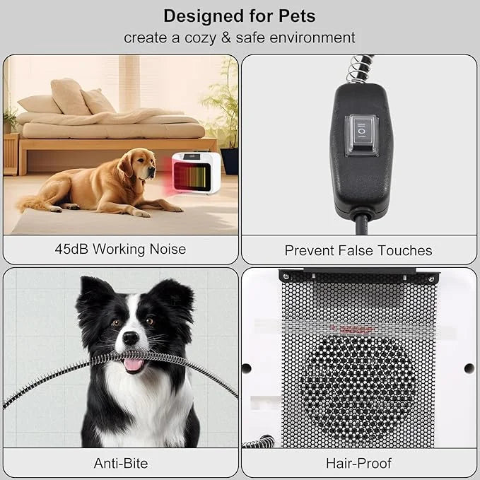 PETRFOH Dog House Heater with Smart Thermostat 300W/600W Chicken Coop Heater for Outdoor/Indoor Winter - Product Image