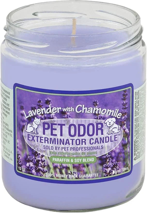 0 Pet Odor Exterminator Candle Lavender with Chamomile - Product Image