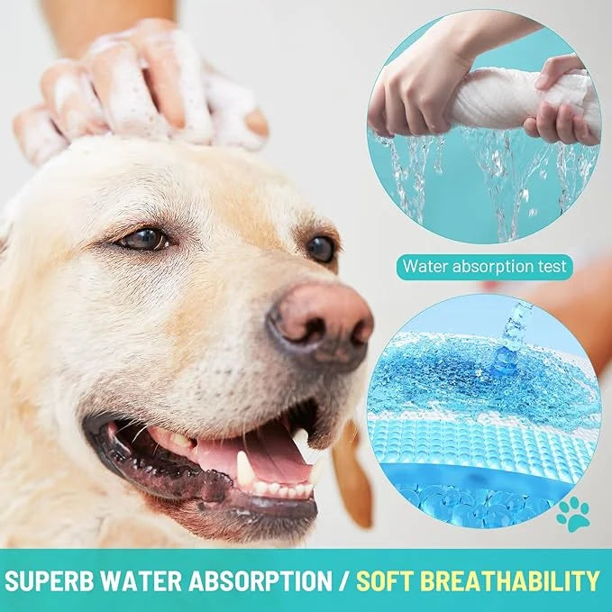 6 Pack Disposable Dog Towel,Soft Large Dog Bath Towels Made of Microfiber for Drying Dogs,Cats (6) - Product Image