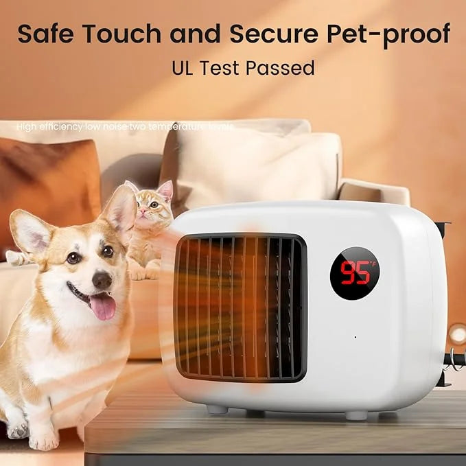 Dog House Heater, 300-600W Pet Heating for Dogs Chicken Coops Garage Greenhouse Gift for Farm Garden Lover, Anti Chew Cord...