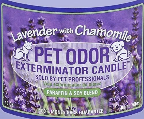 0 Pet Odor Exterminator Candle Lavender with Chamomile - Product Image