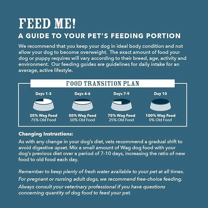 Amazon Brand – Wag Small Breed Dry Dog Food, Chicken and Brown Rice, 15 lb Bag - Product Image