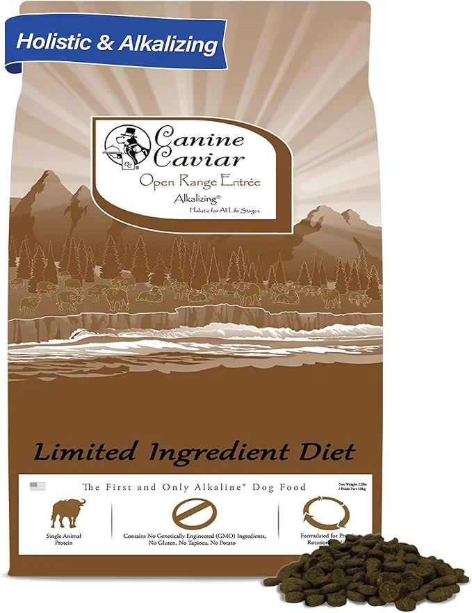 Canine Caviar Open Range Dog Food | Limited Ingredient Alkaline Holistic Dog Food – All Life Stages | Gluten Free, Ultra-P...