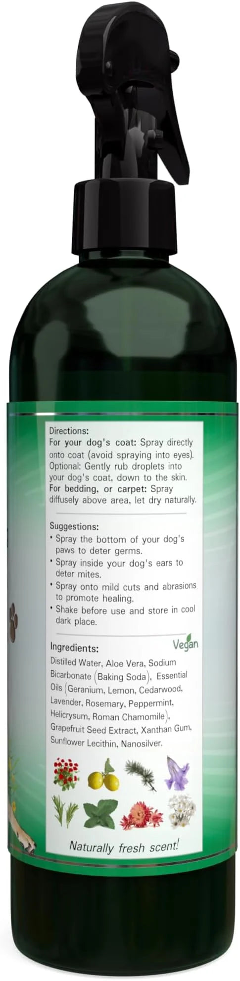 Silver Shield Dog & Bedding Spray | All Natural Colloidal Silver Dog Hygiene Spray - Product Image