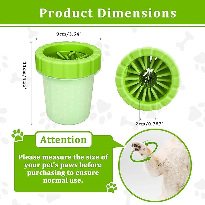 Qianruida Dog Paw Cleaner Cup, Soft Silicone, Portable, Easy to Clean, Removes Mud and Dirt, Grooming Accessory for Home, ...